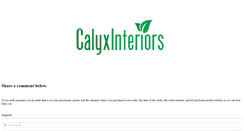 Desktop Screenshot of calyxinteriors.com