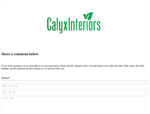 Tablet Screenshot of calyxinteriors.com